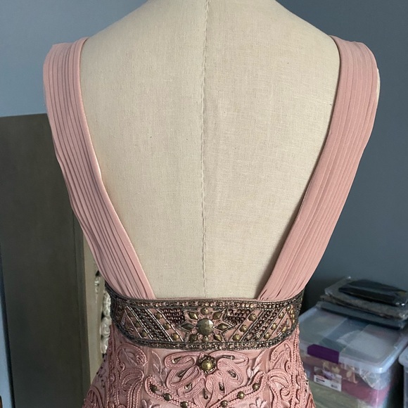 [Sue Wong] worn once Light Pink Beaded Dress - Picture 7 of 8